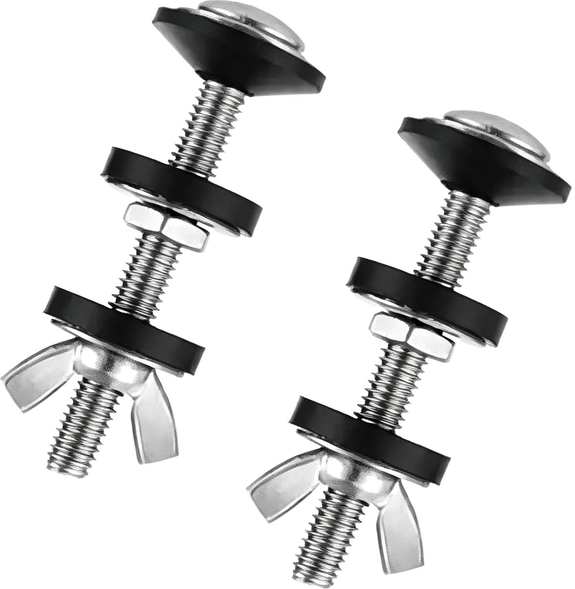 Bevestigingsschroeven voor wc-spoelbak, M6 x 70 mm, acciaio inossidabile 304, bevestigingsset voor spoelbak, installatieaccessoires (M6 x 70, 2 stuks)