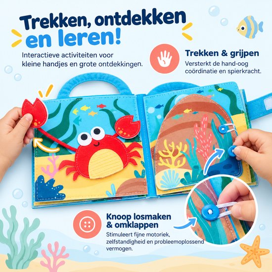 Busy Board Boek - Montessori Speelgoedboek 2 jaar 3 jaar- Activiteitenboek Boerderij en Dieren - Sensorisch Speelgoed 2 jaar - Montessori Speelgoed Meisjes 18 maanden tot 3 jaar Jongens -Sinterklaas cadeautjes - Kinderspeelgoed voor Onderweg van Merkloos — afbeelding 5