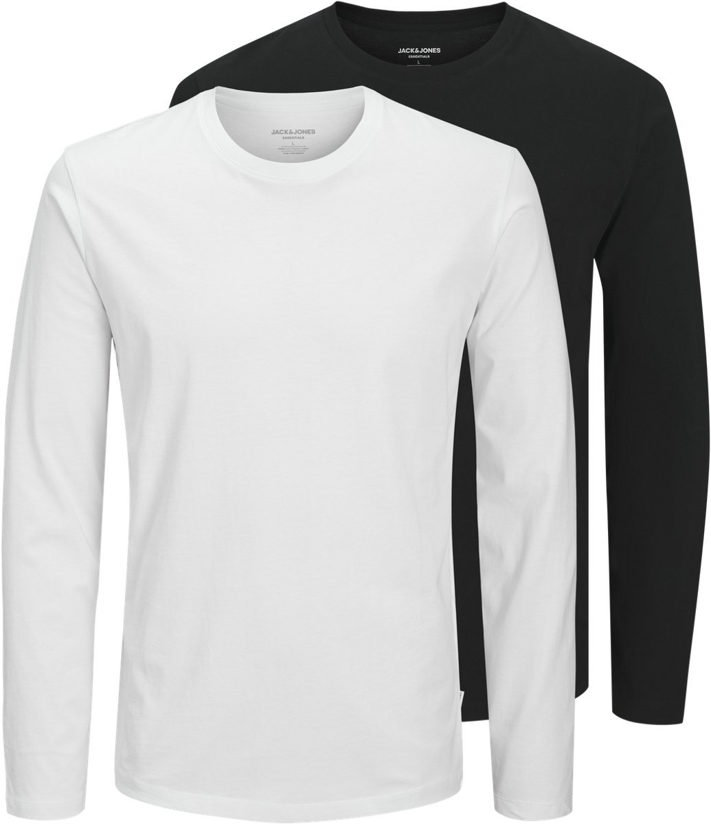 JACK&JONES - JJEORGANIC BASIC TEE LS O-NECK 2PK MP Heren T-shirt