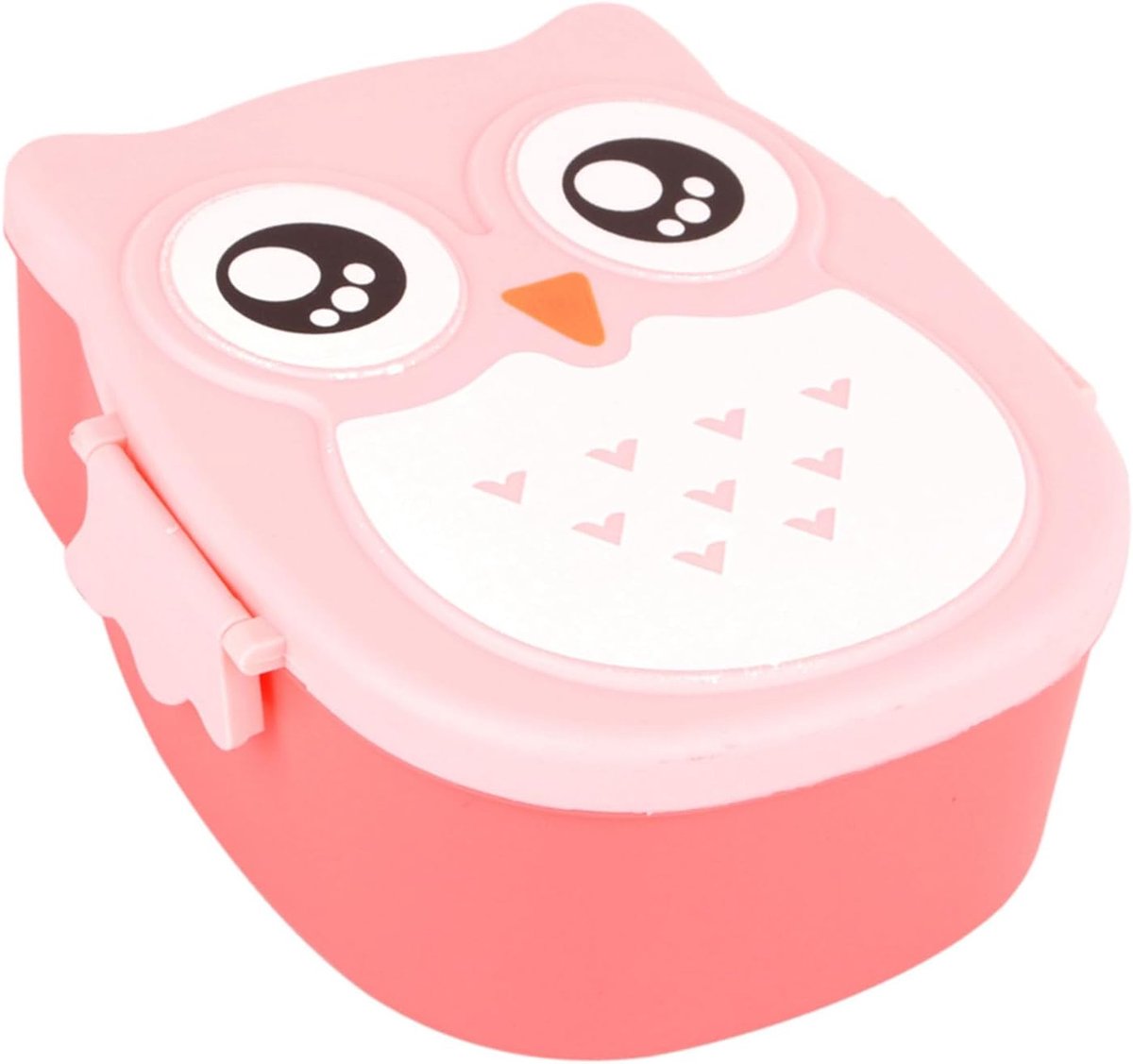Uil Lunchbox Voedselveilig Magnetronopslagcontainer Duurzaam Grote Capaciteit Luchtdicht Kindvriendelijk Roze Geel Blauw Paars 900ML 16 * 14 * 7cm Lepel Vork