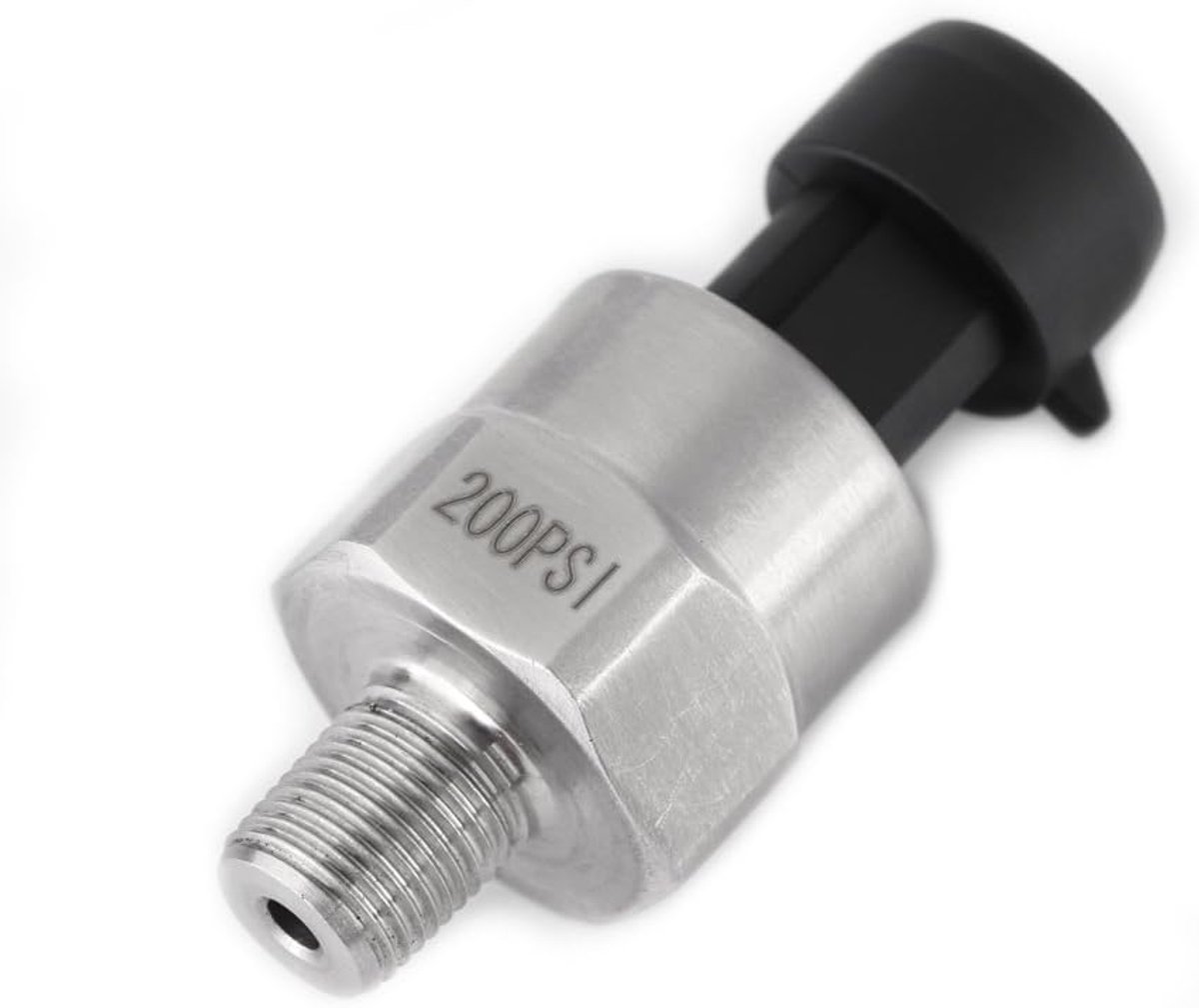 1pc Druktransducer Afzender Een Achtste NPT Draad Roestvrij Staal 30 Psi, 100 Psi, 150 Psi, 200 Psi, 300 Psi, 500 Psi (Optioneel) voor Olie Brandstof Lucht Water