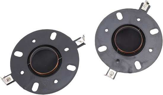 2 STKS 25,5 Mm Tweeterdiafragma, Polyester Zacht Geluid Lage Vervorming Spreekspoel, met Harskoepelontwerp voor 4 Inch 25 Kern Zwarte Tweeterluidsprekers — afbeelding 2
