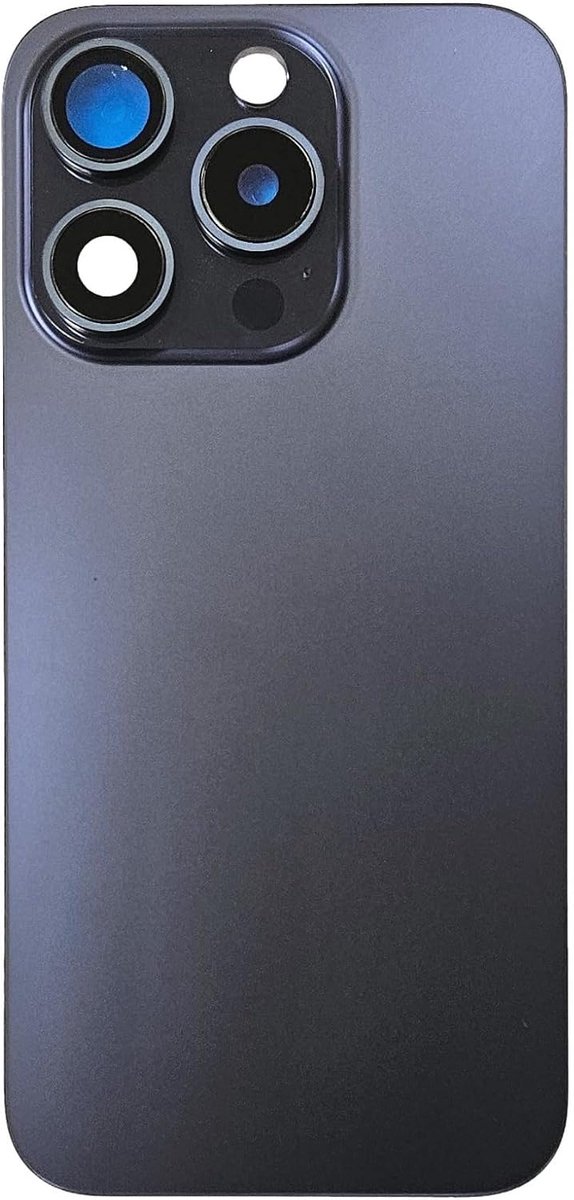 Achterkant Glas compatibel met iPhone 15 Pro - ZONDER LOGO titanium blauw