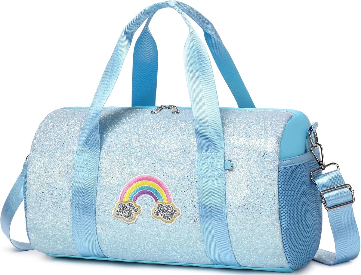 Tas Meisjes Gym Kleine Pool Tas, Blauw, 14'L*8.26'H*8.26'W, Kinderkoffer