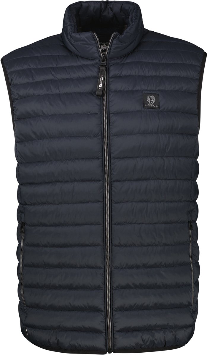 LERROS Sportief licht gewatteerd vest in grote maten 100% gerecycled polyamide Blauw