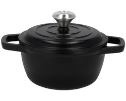 Silvercrest Gietijzeren braadpan - Zwart - 16 cm / 1.35L - Geschikt voor alle soorten kookplaten, inclusief inductie