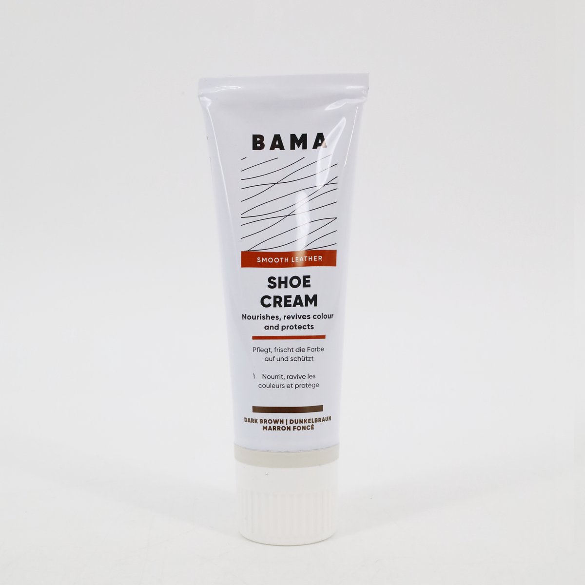 Bama Shoe Cream tube Donkerbruin - 75ml - schoencreme bruin