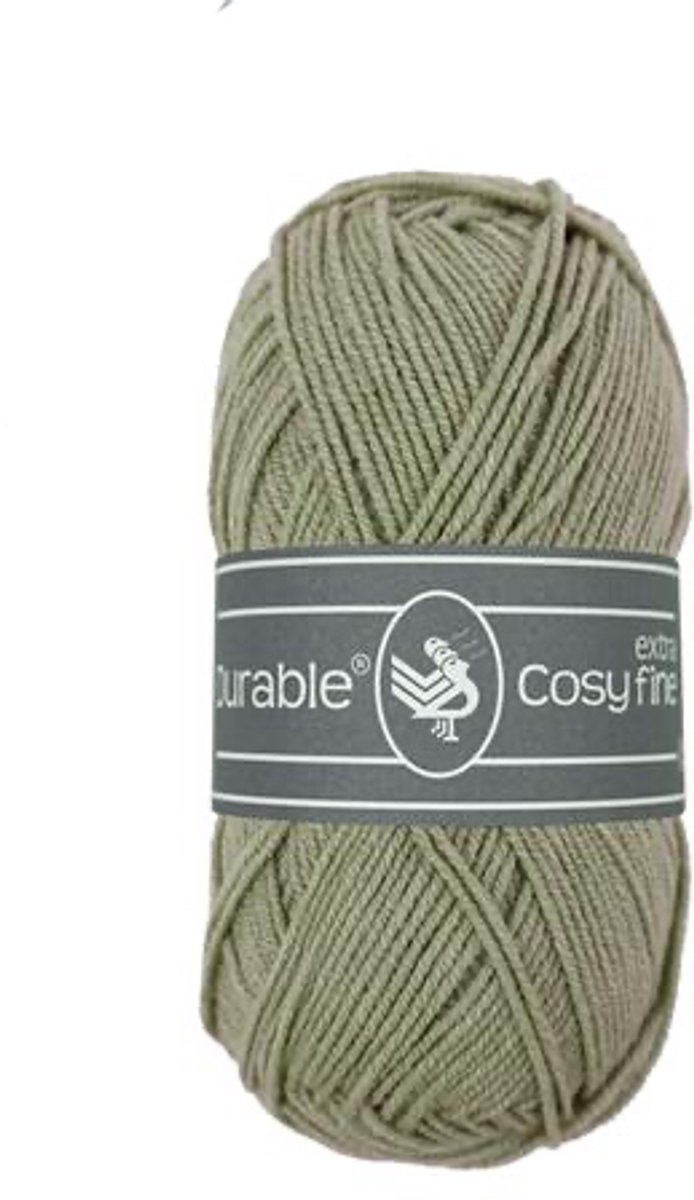 10 x Durable Cosy extra fine - katoen en acrylgaren - Seagrass (402) - haakgaren/breigaren - naald 3 a 3,5mm