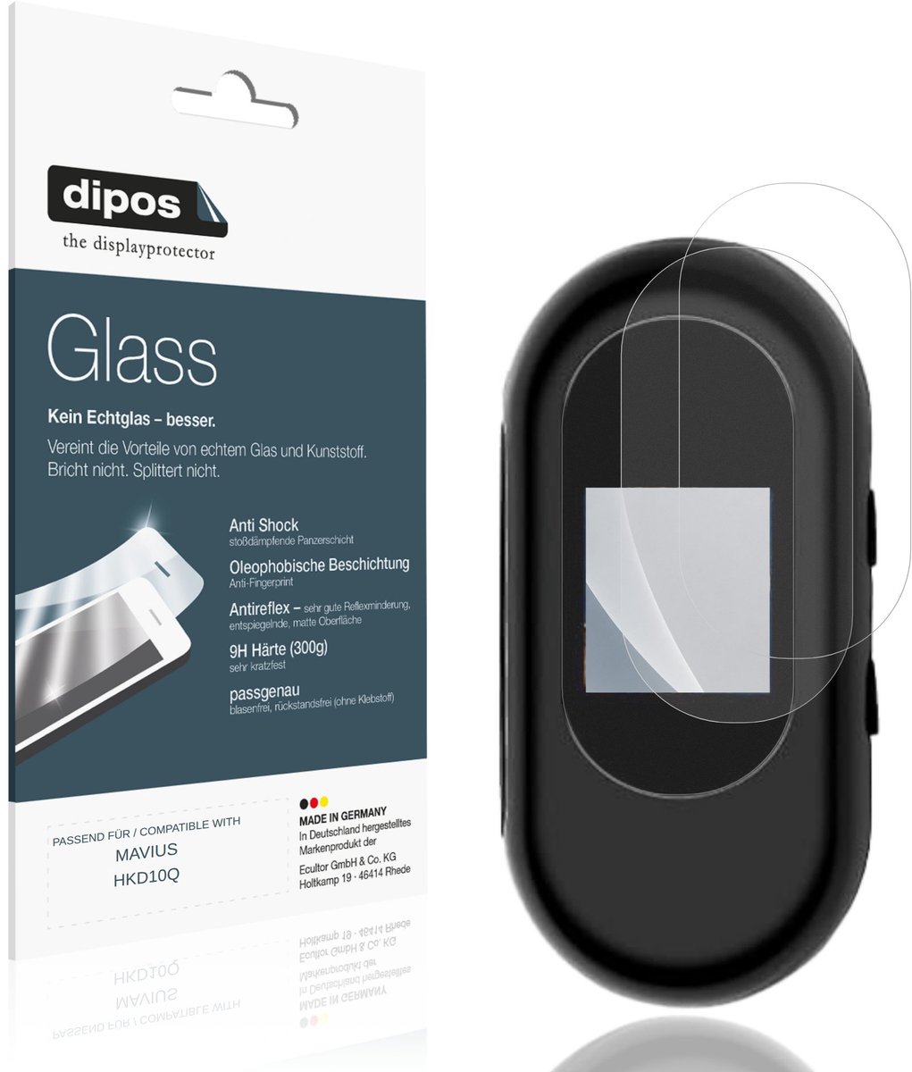 dipos – 2x Matte Pantserfolie geschikt voor MAVIUS HKD10Q | 9H Screenprotector