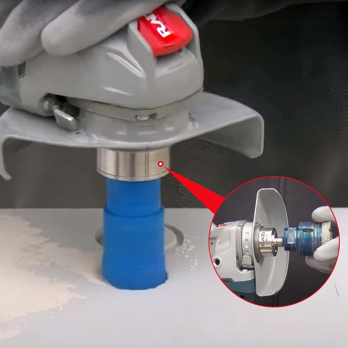 adapter op M14 en 5/8 inch schroefdraad met O-ring