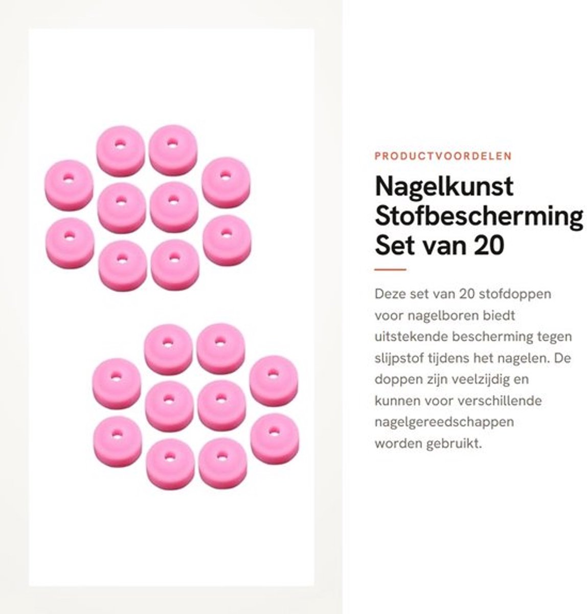 Dailygoods- Stofkap 20 Stuks - Stofkap voor Nagelboor - Slijpstofbescherming