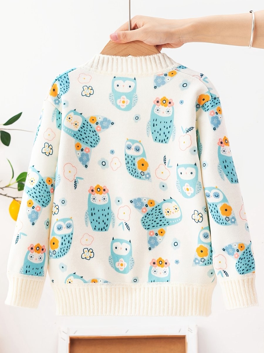 Currero Cardigan Jongens Vest Jongen Met Knopen Kinderen Warm Gebreid Vest Long 3-4 Jaar Vis