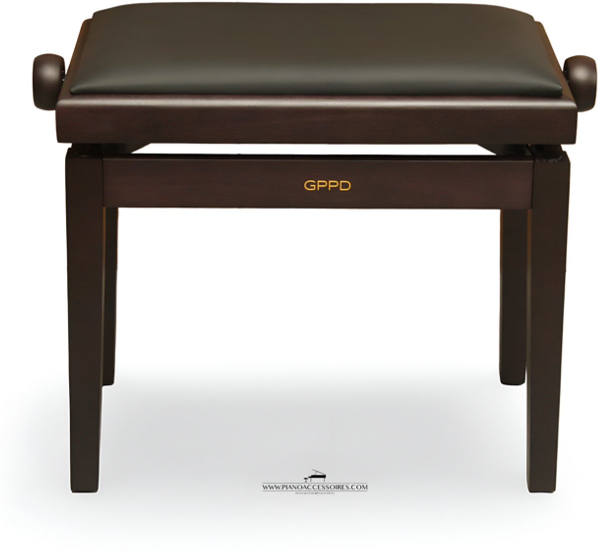 GPPD Pianobank 3 – Rosewood Mat met Zwarte Skai Zitting