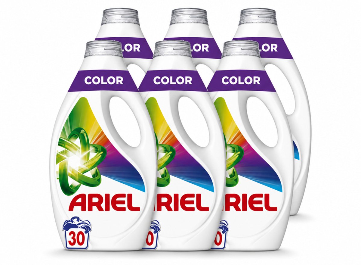6 x Ariel - Vloeibaar Wasmiddel - Color - 30 Wasbeurten - 1350 ml - Voordeelverpakking - 6 stuks