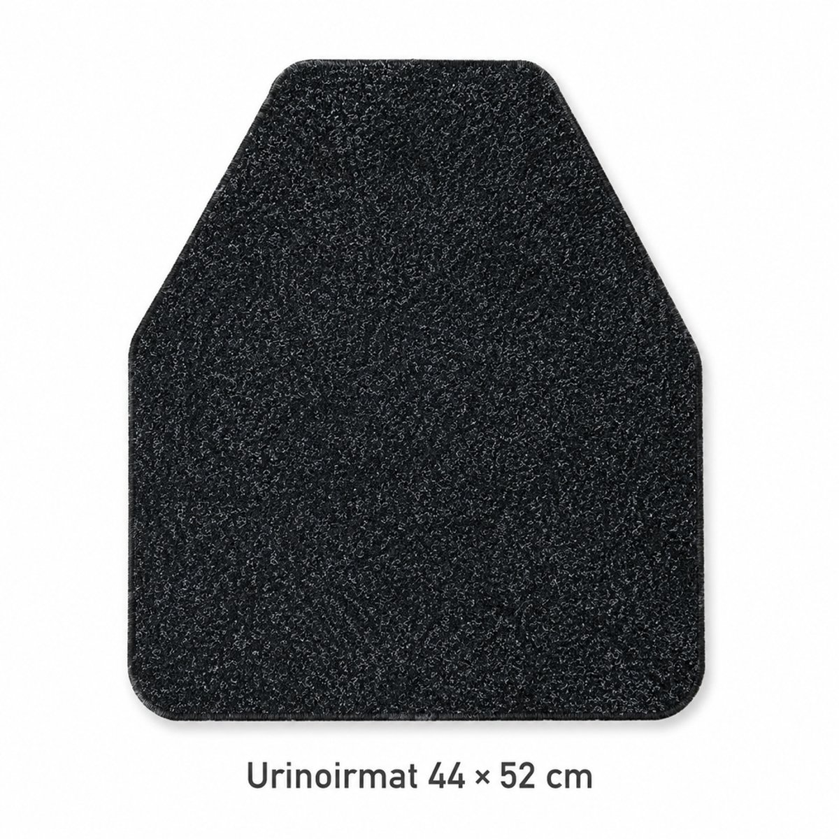 TEKROA® WC-matten - Toiletmat met uitsparing - WC Mat - 44x52cm - Antislip - Wasbaar en herbruikbaar - Badkamers thuis, kantoorbadkamers en andere openbare herentoiletten - Donkergrijs