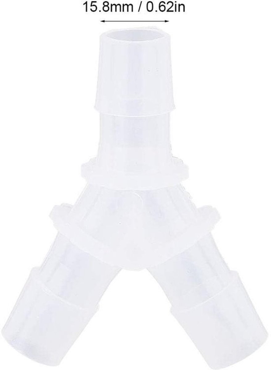 MTTProducts - Aquarium Air Hose Connector - Y-Type 3 Way - Set van 10 - Geschikt