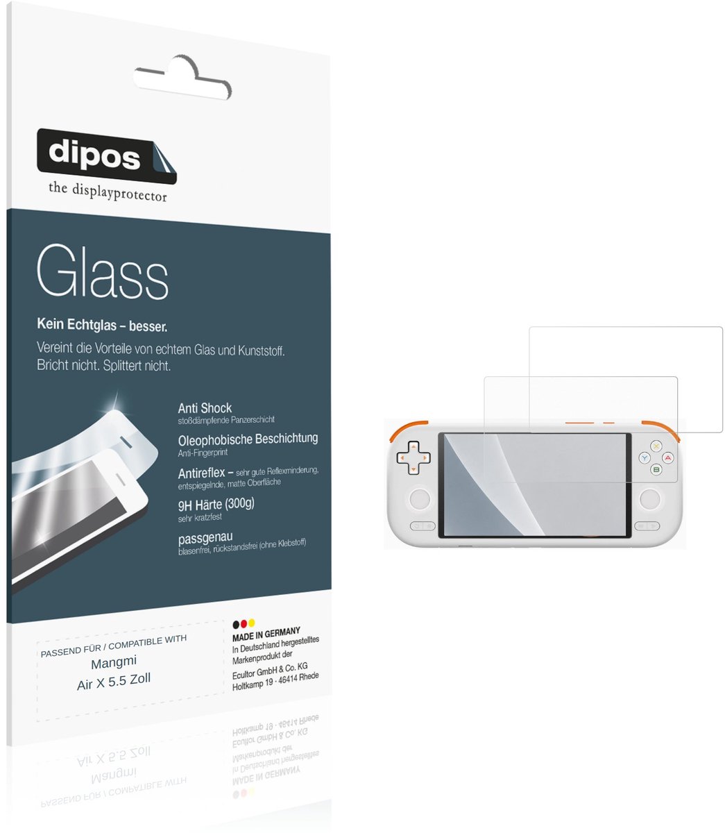 dipos – 2x Matte Pantserfolie geschikt voor Mangmi Air X 5.5 Inch | 9H Screenprotector