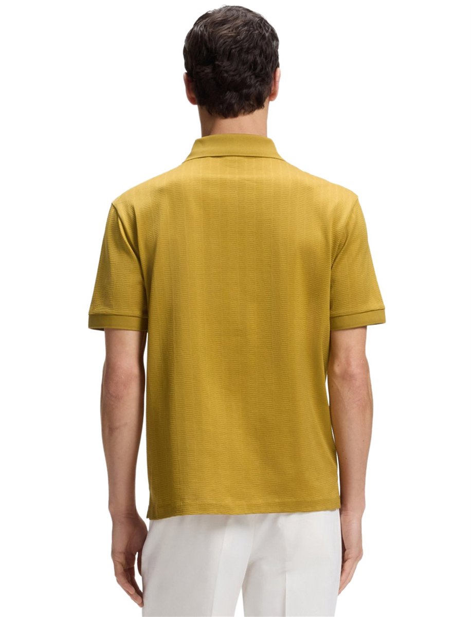 Hugo Boss poloshirt korte mouw geel