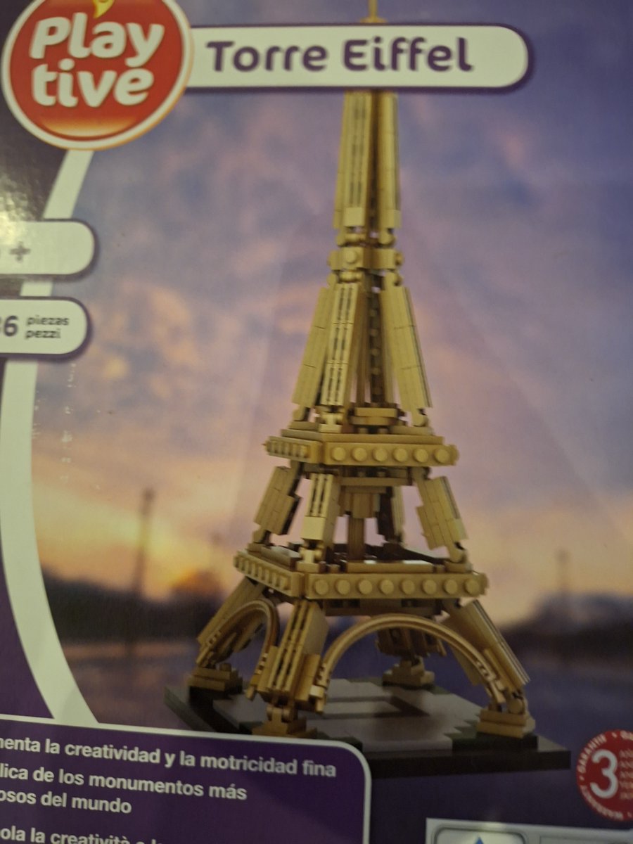 Playtive Puzzel 3D Eifeltoren / 336 Delig / Vanaf 6 Jaar