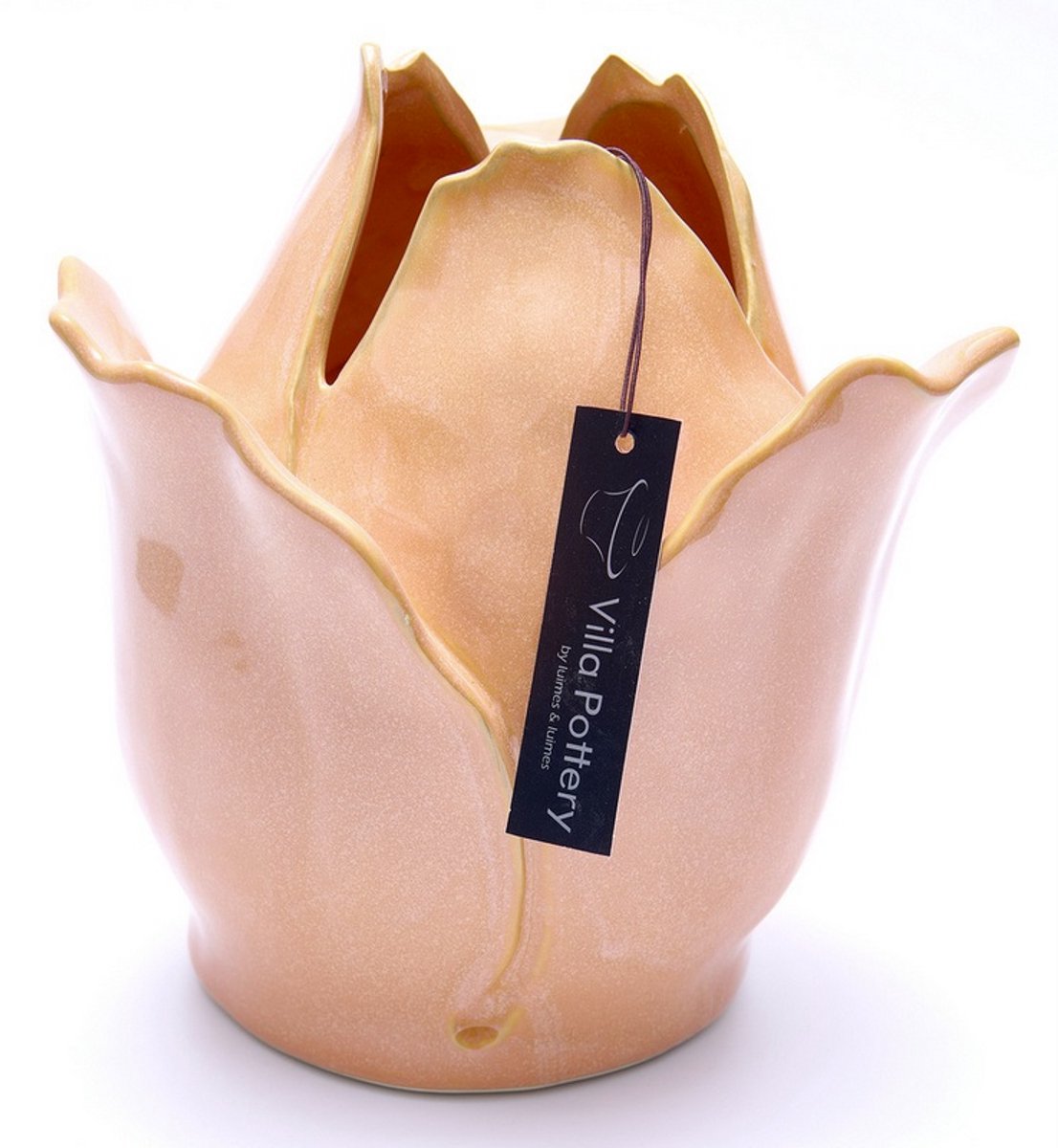 Villa Pottery Vaas - Villa Pottery - Woondecoratie - Decoratie - Porselein - Waterdicht - Rosedale 1_3 Abricot Reactive Abrikoos