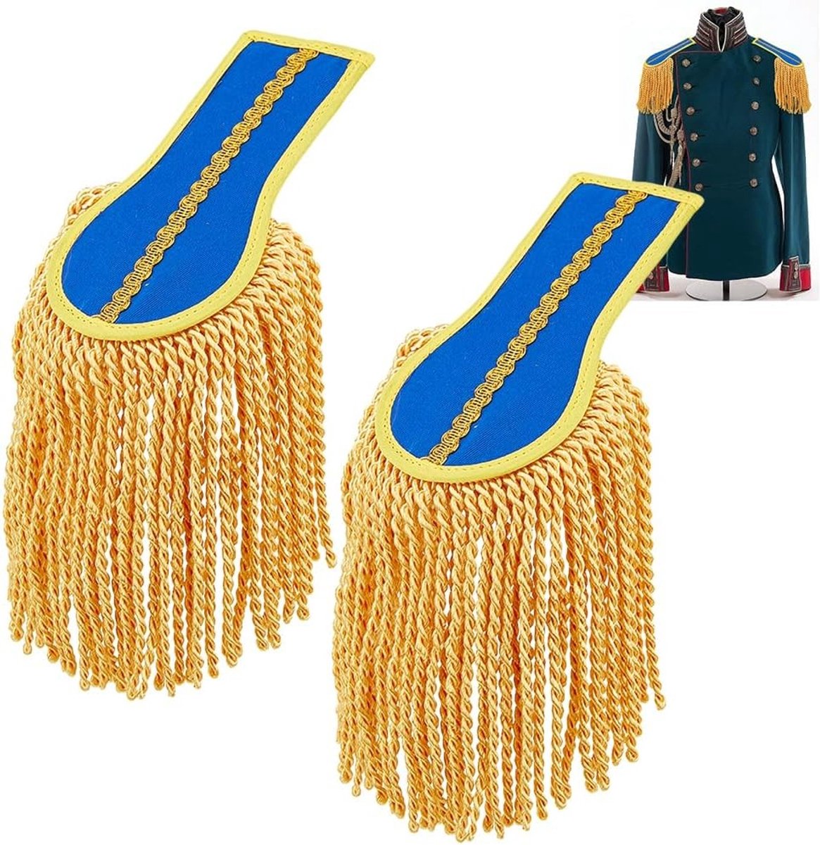 1 Paar Schouderepauletten met Afneembare Kwastjes en Punk Fringe - Modeaccessoire voor Jassen en Kostuums voor Mannen en Vrouwen