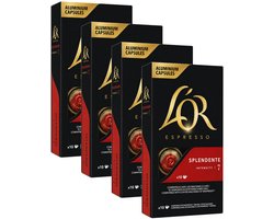 L'Or Espresso Splendente- Multipack - 40 (4x10) Koffiecups Compatibel met Nespresso Coffee Machine