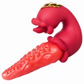 SF Toys OctoLick - 3-in-1 Tong vibrator - 10 Likbewegingen en 10 Vibratiestanden - IPX6 - Rood
