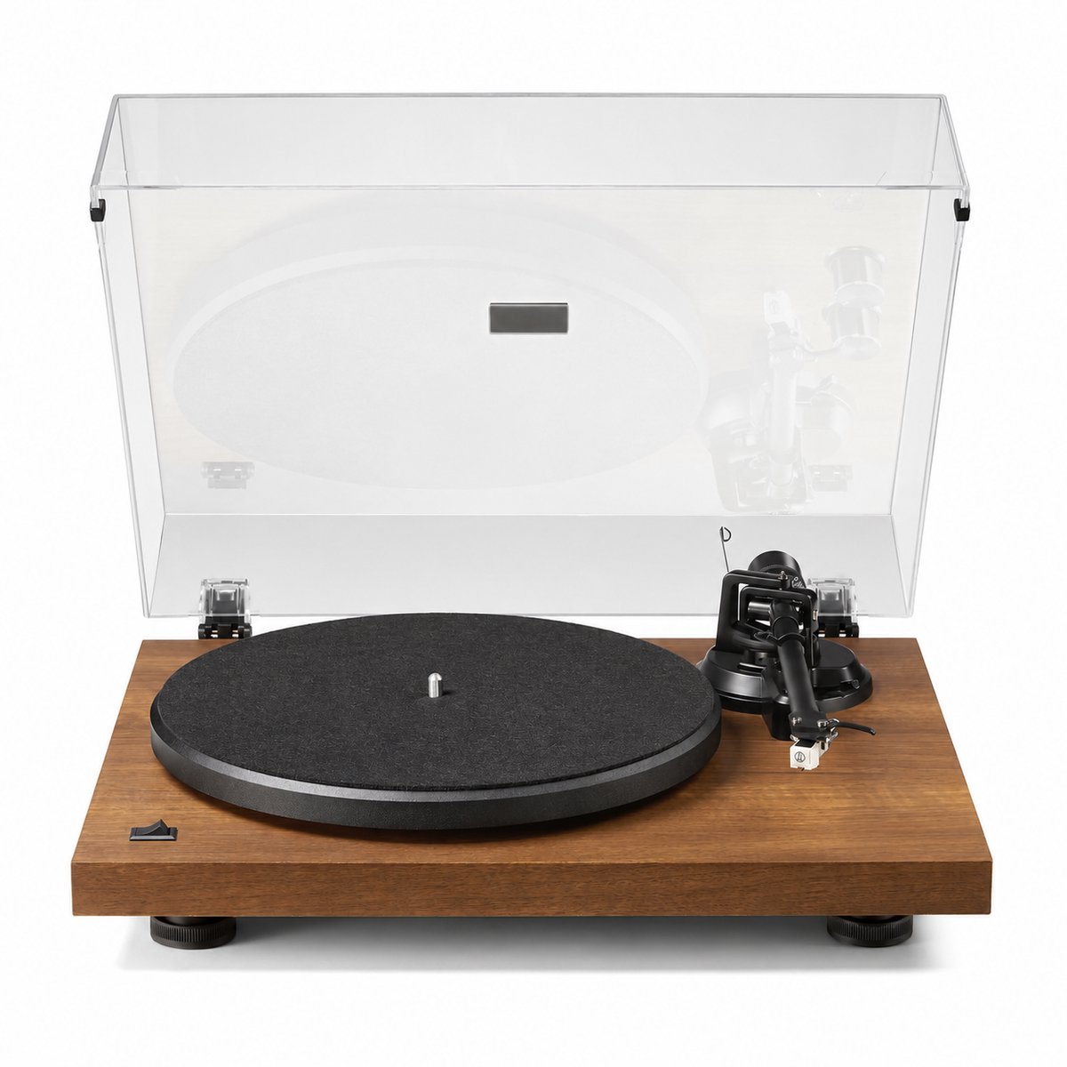 Platenspeler met Bluetooth 5.0 – Riemaandrijving 33/45 RPM – Ingebouwde Voorversterker – Walnoot