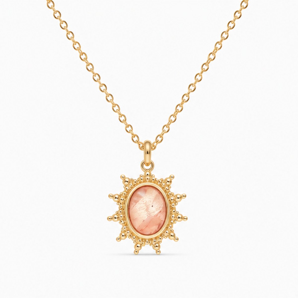 Deja Jewels - Dames ketting met hanger - Goudkleurig edelstaal