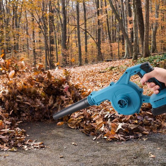 PODOFO Draadloze bladblazer - 2-in-1 - bladblazer én stofzuiger - Voor bladeren, sneeuw, zand & vuil - 24.000 RPM - 18V voor Makita accu — afbeelding 5