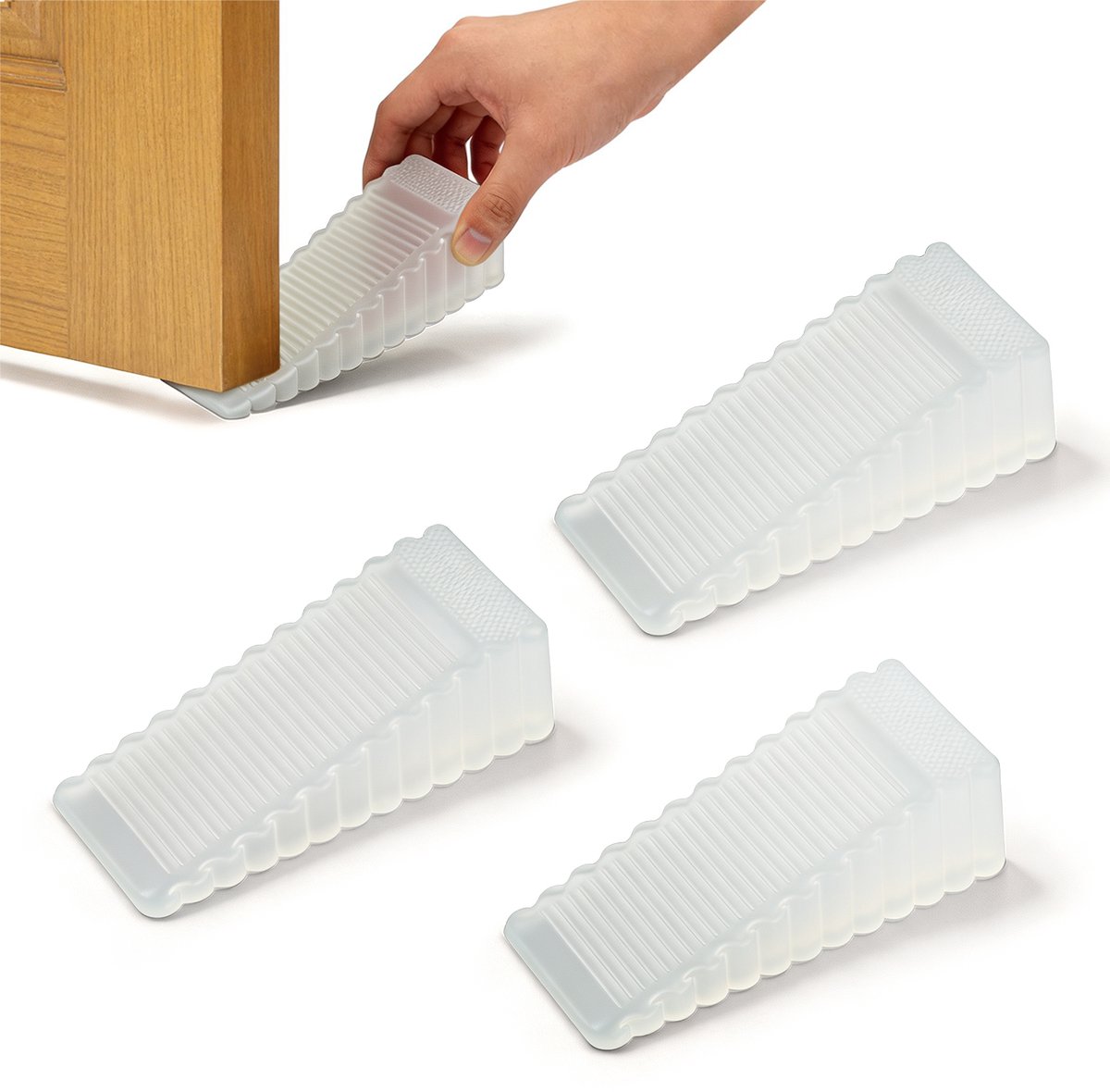 Deurstoppers - 3 stuks - 9,23*4,04*2,78 cm - Deurstoppers - Universele stoppers - Veiligheidsstoppers - Botsingsstoppers - Beknellingsstoppers - Deurbevestigingen - Deurstoppers - Deurwiggen - Deurclips - Deurstoppers