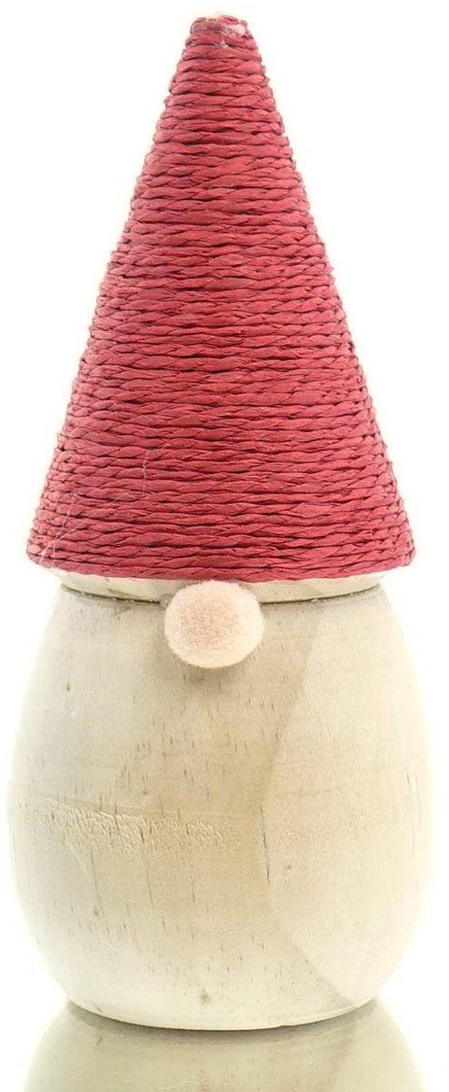Scheulen Kerstdecoratie Kabouter Naturel-Rood Koordmuts 16,5 cm