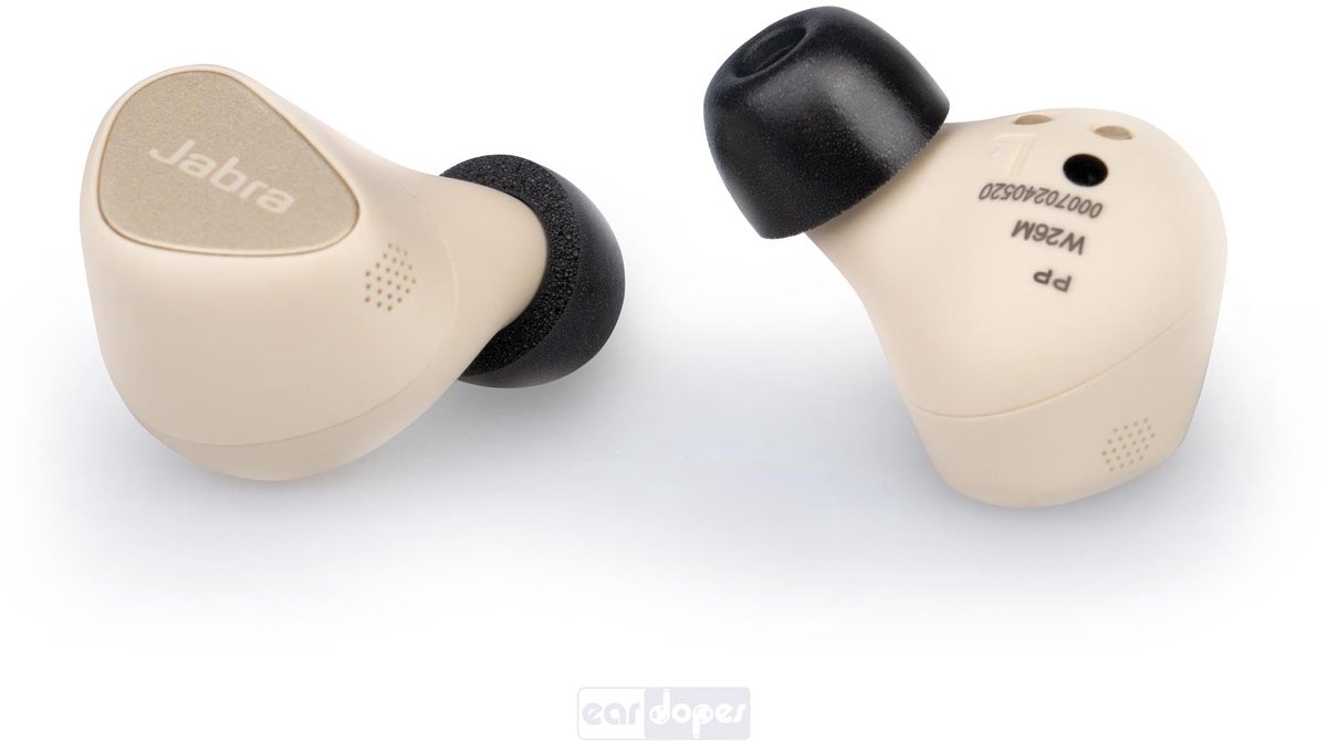 Foam eartips geschikt voor Jabra Elite - 6× Medium - memory foam opzet oortjes - foamigo®
