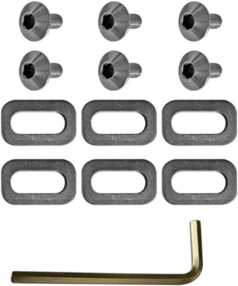 Pedalplaatjes, Schroeven en Ringen met Spacers voor Look KEO Fietspedalen en Verbeterde Grip