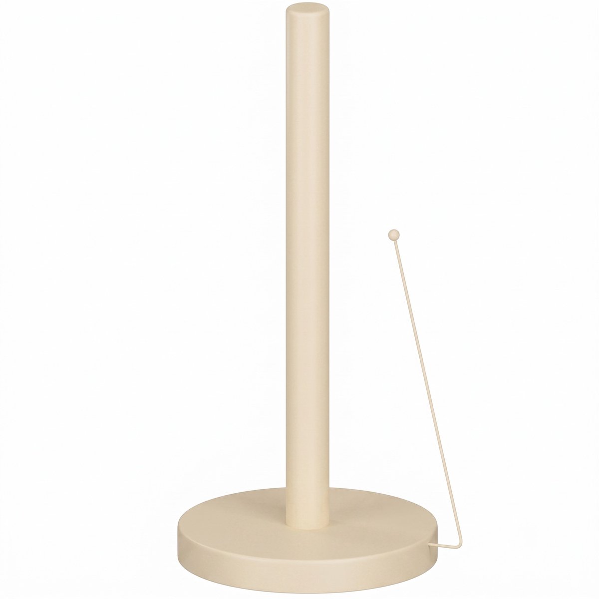 Minismus Keukenrolhouder Beige Staand – Met Anti-Rol Arm en Vrijstaande Basis