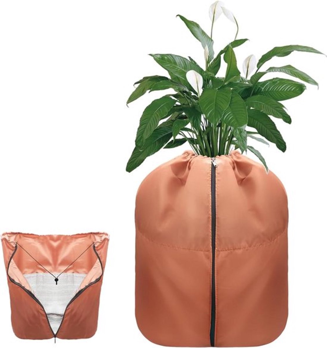 Allecta - Thermo potbescherming 40x40 cm voor planten in de winter met ritssluiting