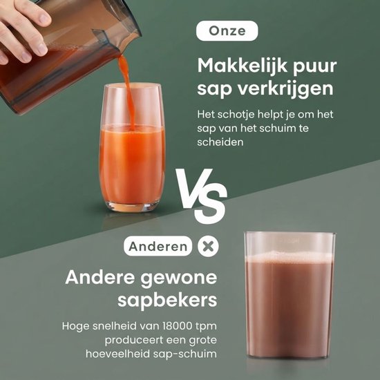 Juicer - Sapcentrifuge - Juice Maker - Zilver - 30cm x 20cm x 18cm — afbeelding 3