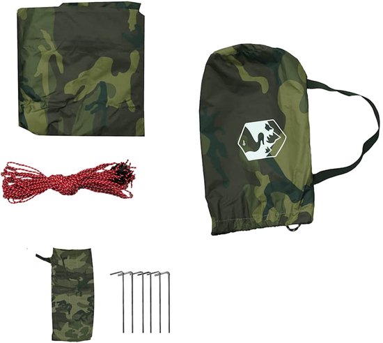 vidaXL - Kampeerluifel - waterdicht - 506x306 - cm - camouflage van Merkloos — afbeelding 2