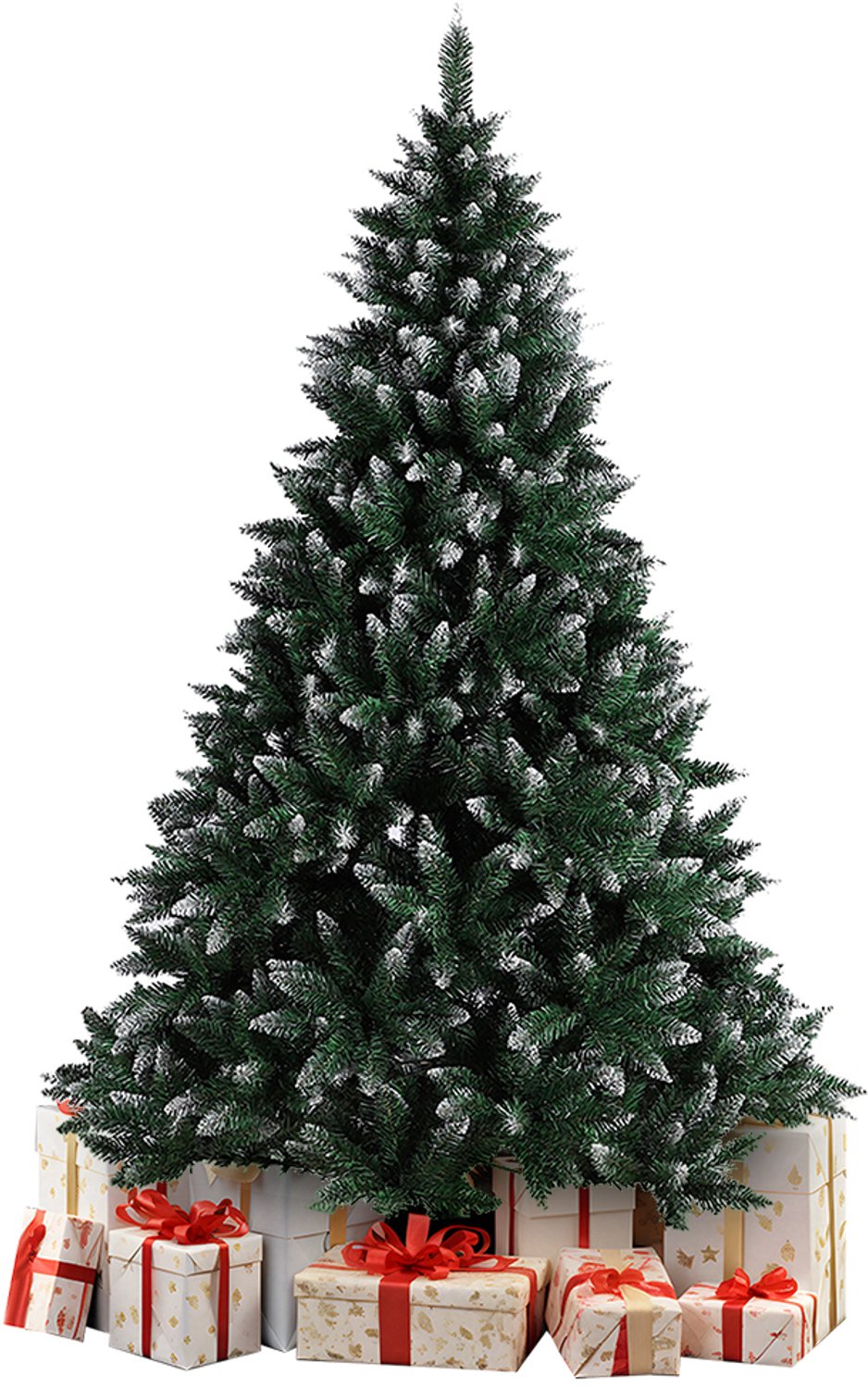 PIPIPOXER Kunstkerstboom met sneeuw - 210cm - kerstboom-Realistische Kunststof Kerstboom - als kerstversiering - 1100 takken