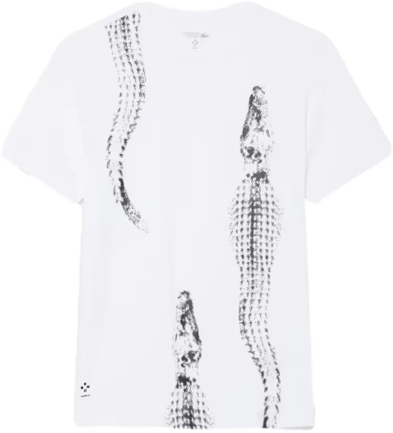 T-shirt Lacoste Medvedev Wit