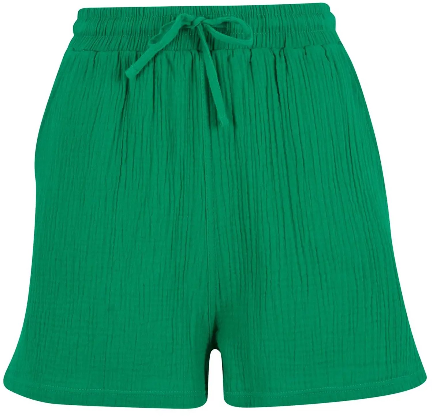 Damesshort Urban Classics Musselin Groen