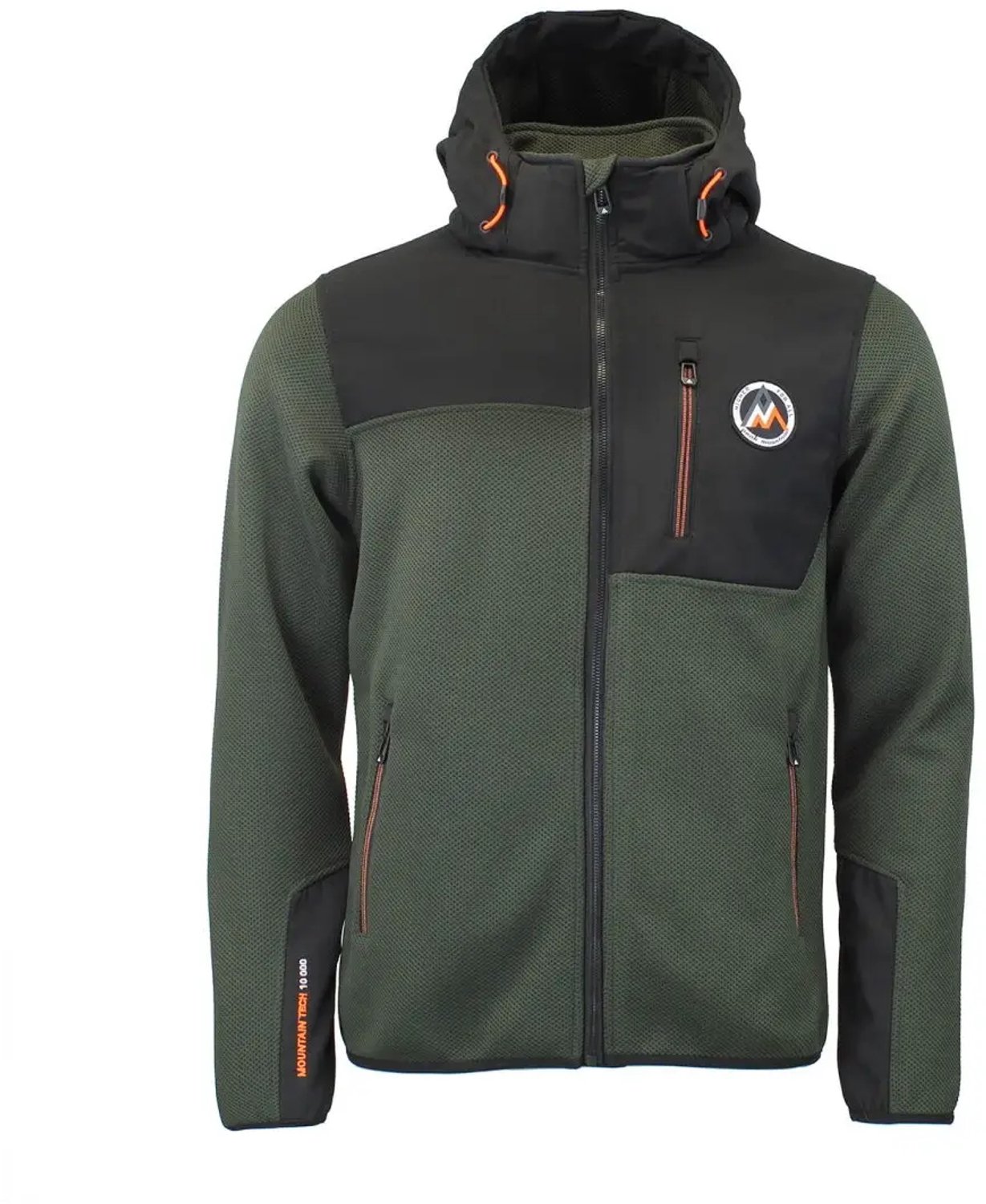 Afneembare hoodie met softshell panelen Peak Mountain Carhood Creme