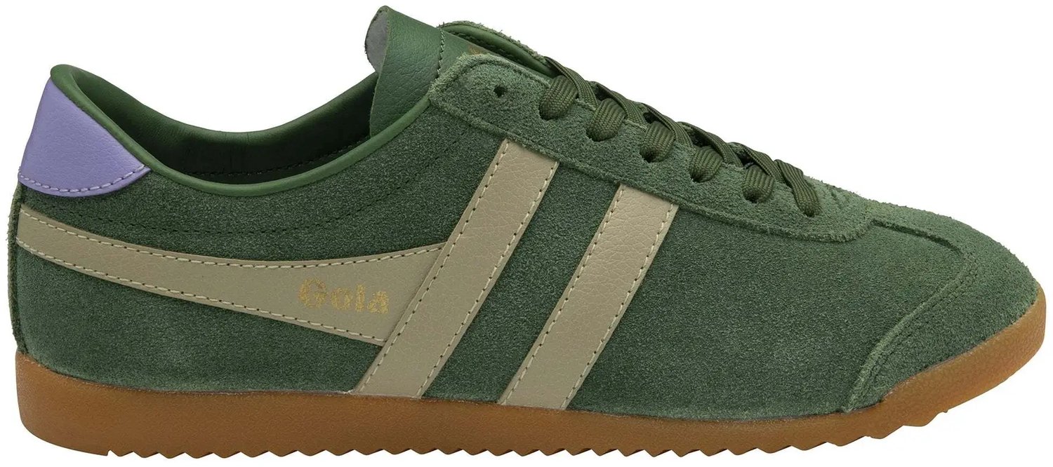 Damestrainers Gola Bullet Suede Donkergroen