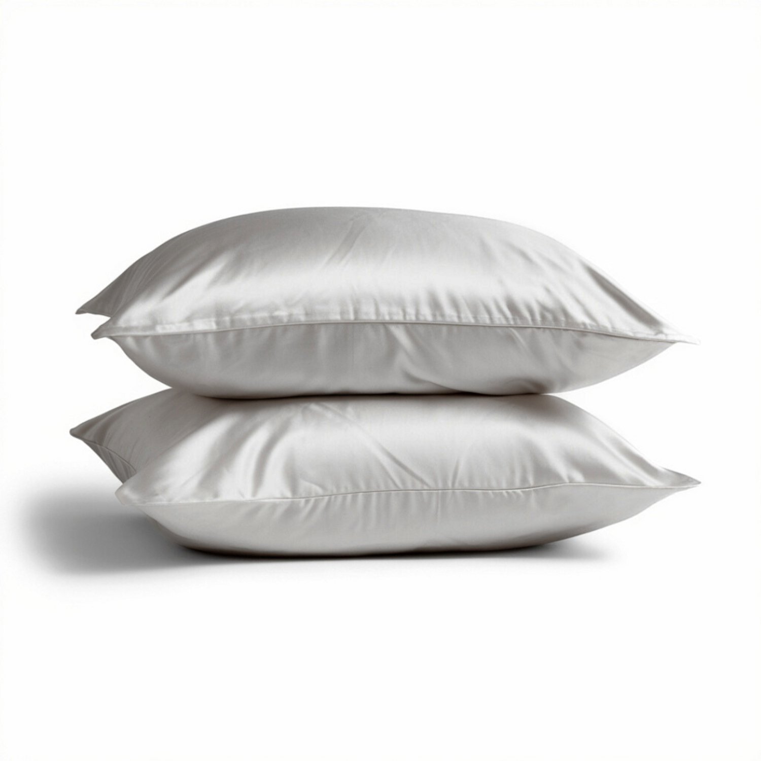 Silk Heaven 2x Zijden Kussensloop 60x70cm Maanlicht Ritssluiting 22 Momme - Kussensloop set - Luxe Silk Kussensloop 100% moerbei zijde - Zijde kussensloop - Silk Heaven - 60x70cm (standaard) / Ritssluiting Zilver