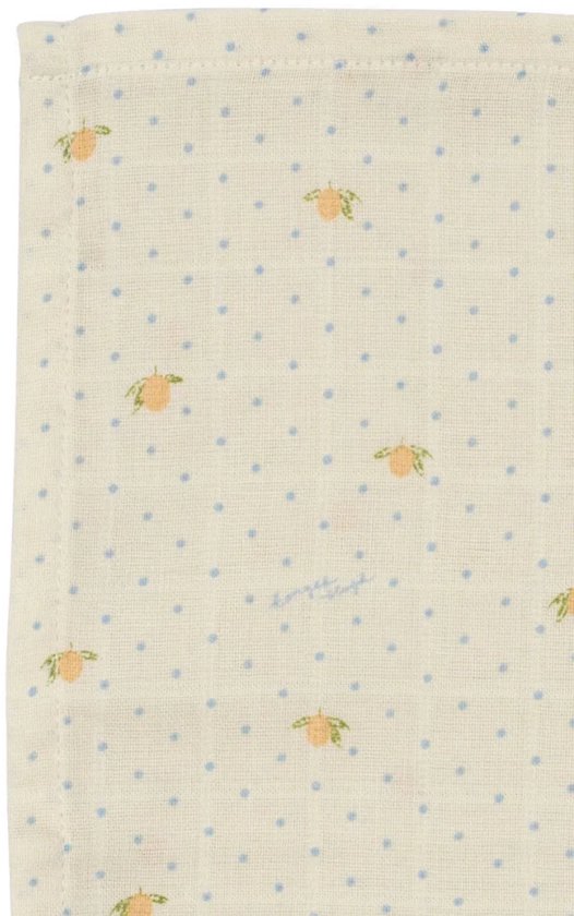 Konges Slojd Hydrofiel doek Lemon Dot 3 Pack — afbeelding 2