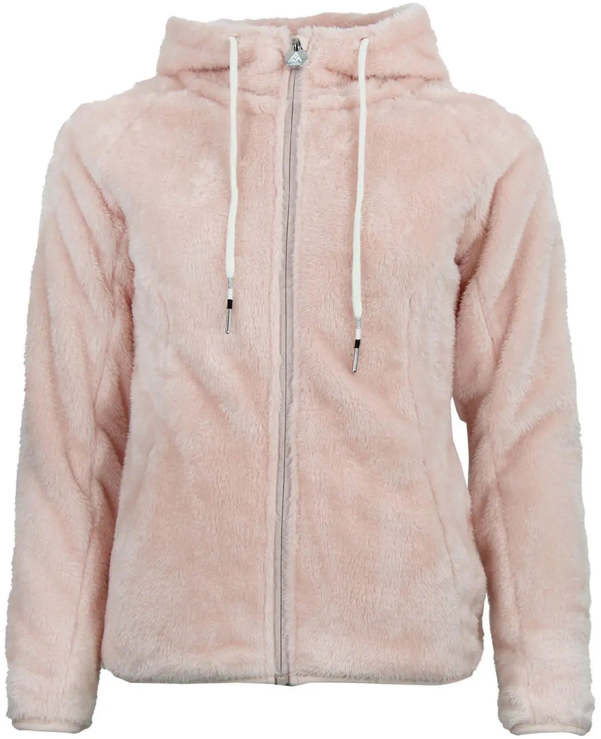 Dames fleece met capuchon Peak Mountain Alanzo Lichtroze
