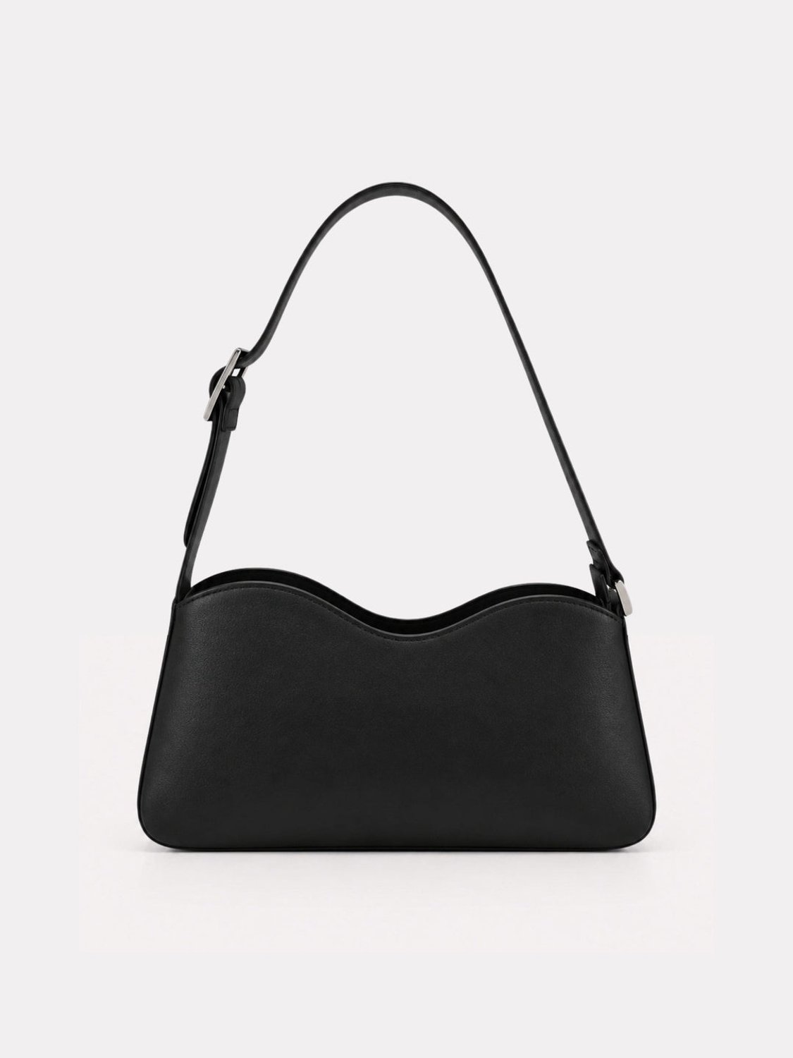 PURE Studios MILEVA - Leren schoudertas - Deep Black