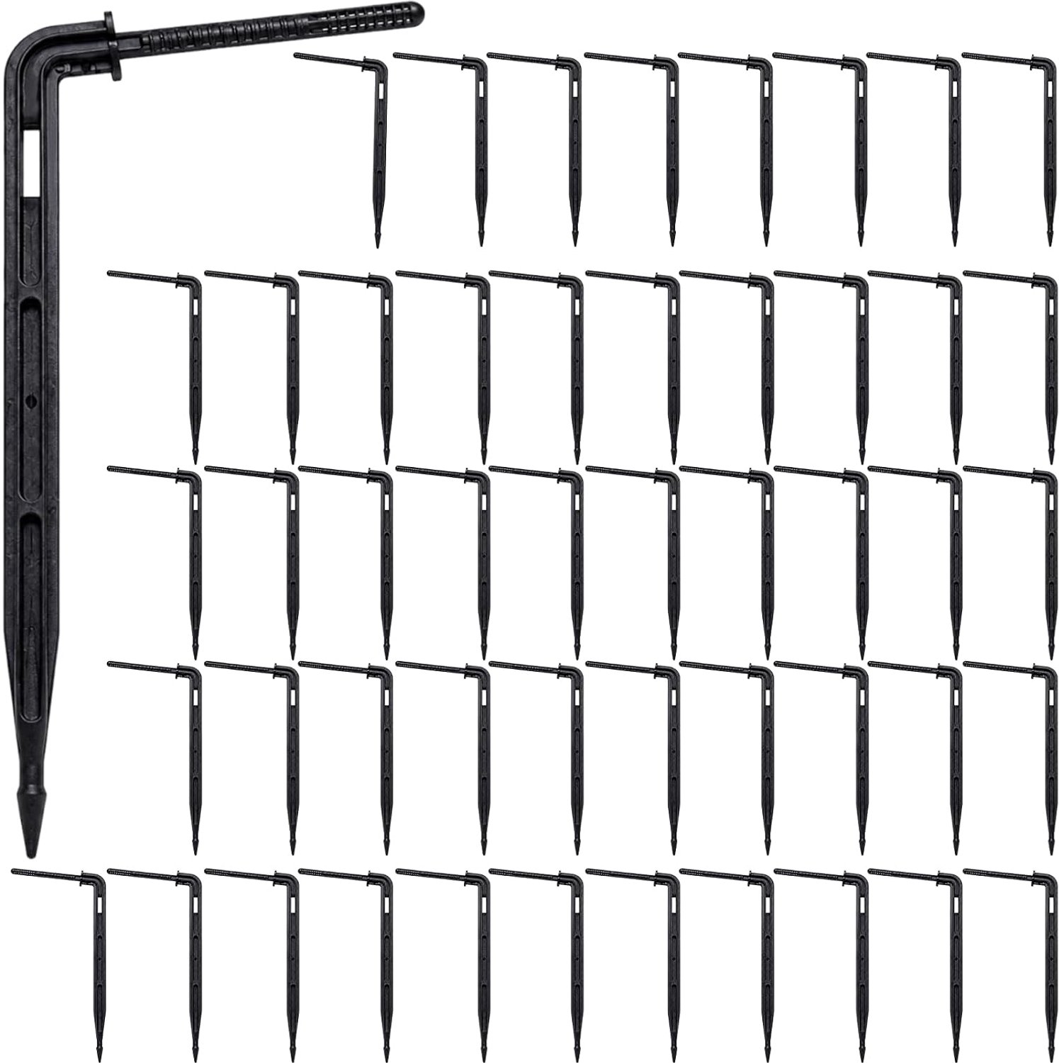 KZQ 50 stuks Druppelirrigatieset – Druppelaars voor in de grond - 3/5 mm-slang – Irrigatiesysteem voor tuinen, balkons, kantoren en vakantiewoningen