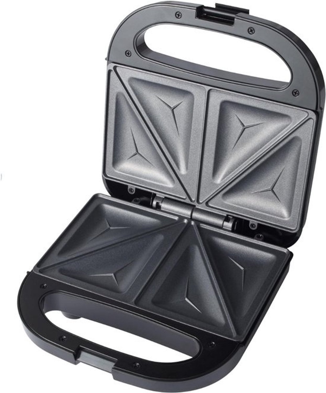 Croque-monsieurtoestel - Tostiapparaat - Instelbare temperatuur - Vergrendelclip - Tosti-ijzer - Uitklapbare contactgrill - Voor 2 tosti's - Paninigrill - Antiaanbaklaag - Sandwichmaker