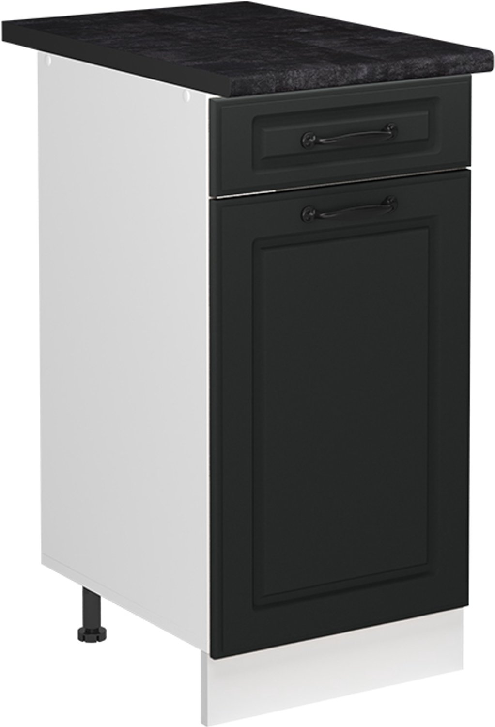 Vicco Wastafelkast R-Line, Antraciet landelijk/Wit, 40 cm antraciet werkblad